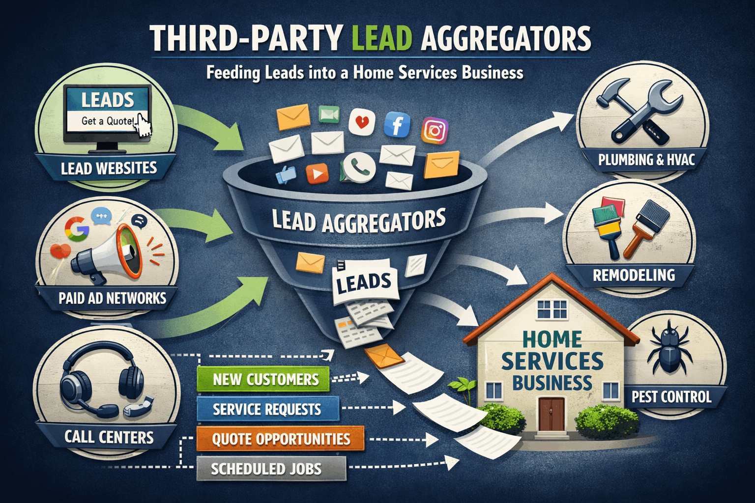 What Is a Lead Aggregator? (And Why Home Service Businesses Should Care)