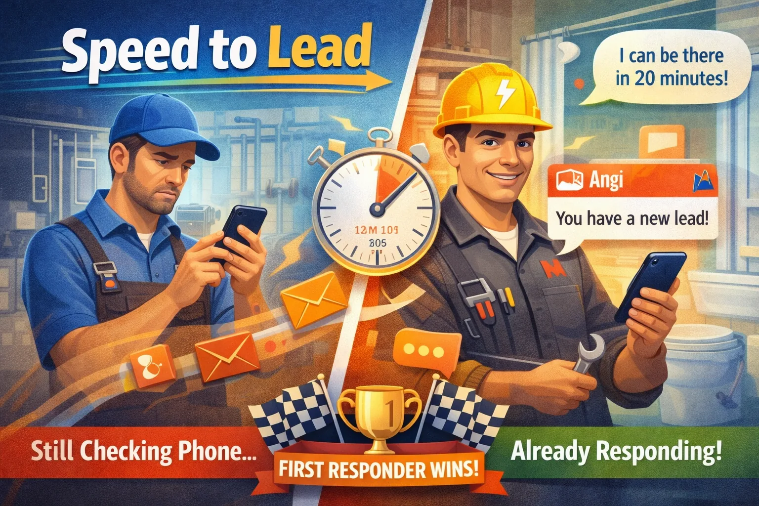 Fast lead response in a unified inbox